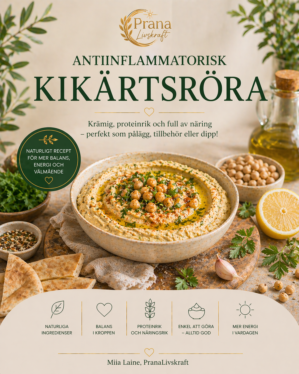 Krämig antiinflammatorisk kikärtsröra gratis recept