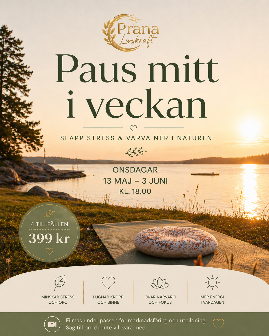 Paus mitt i veckan – 4 tillfällen (13 maj – 3 juni 2026)